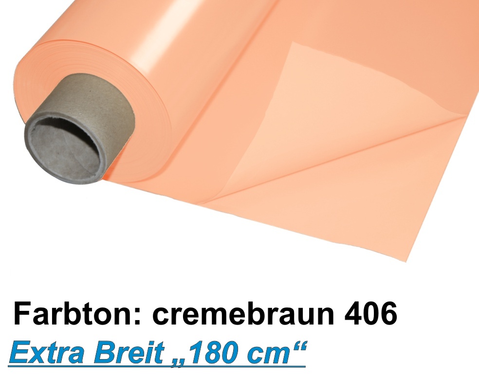 Lackfolie Premium 180 my, 180cm x 30m, cremebraun , Preise auf Anfrage 
