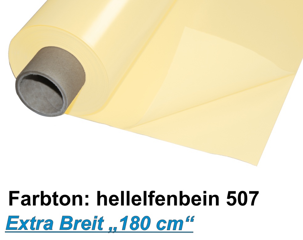 Lackfolie Premium 180 my, 180cm x 30m, hellelfenbein , Preise auf Anfrage 
