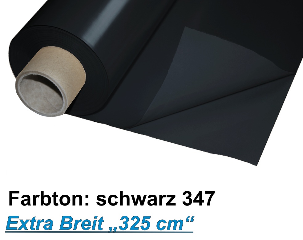 Lackfolie Premium 180 my, 325cm breit, schwarz, Preise auf Anfrage 