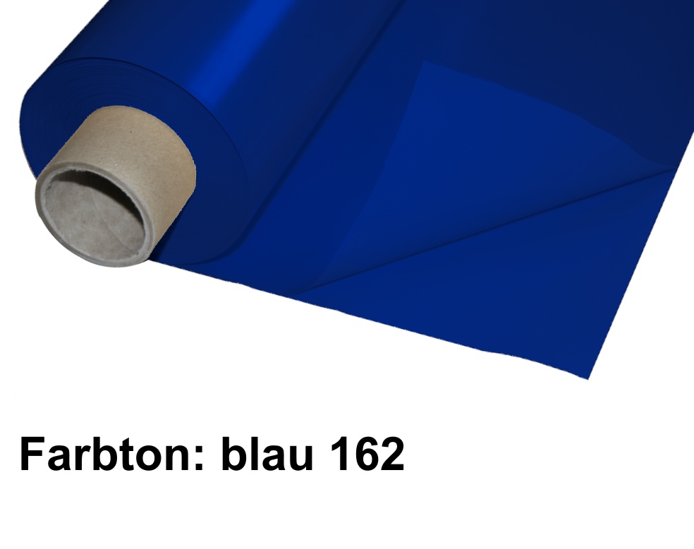 Lackfolie blau Premium 150 my dick, 130 cm breit 30 mtr (15 Doppelmeter)