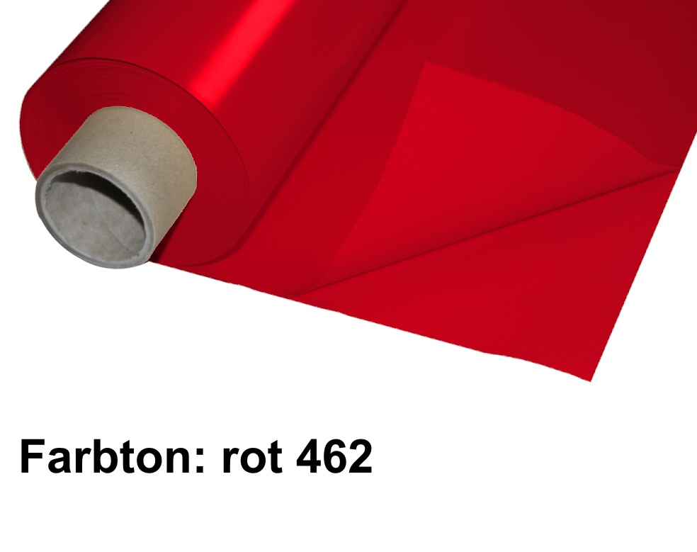 Lackfolie Rot Premium 150 my dick, 130 cm breit 30 mtr (15 Doppelmeter)