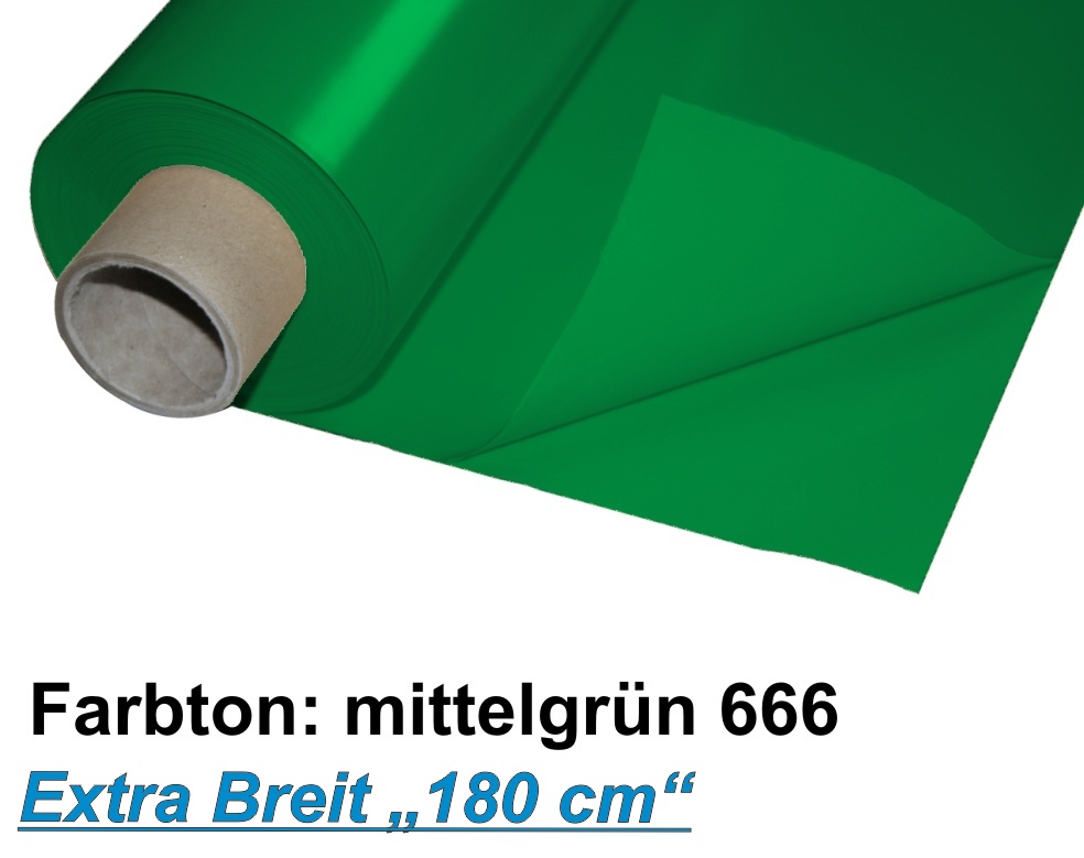 Lackfolie Premium 180 my, 180cm x 30m, mittelgrün , Preise auf Anfrage  