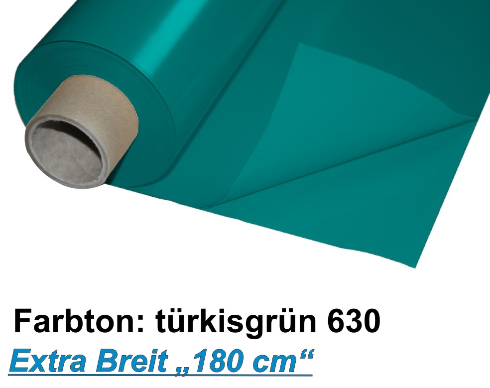 Lackfolie Premium 180 my, 180cm x 30m, türkisgrün, Preise auf Anfrage 