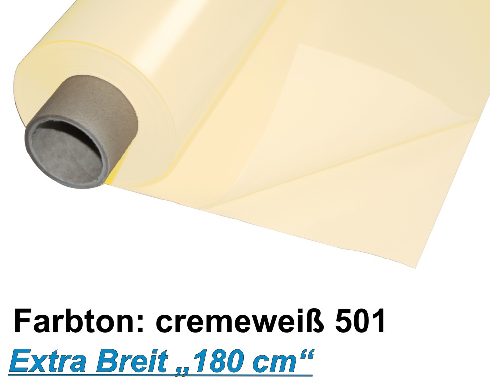 Lackfolie Premium 180 my, 180cm x 30m, cremeweiss,  Preise auf Anfrage  