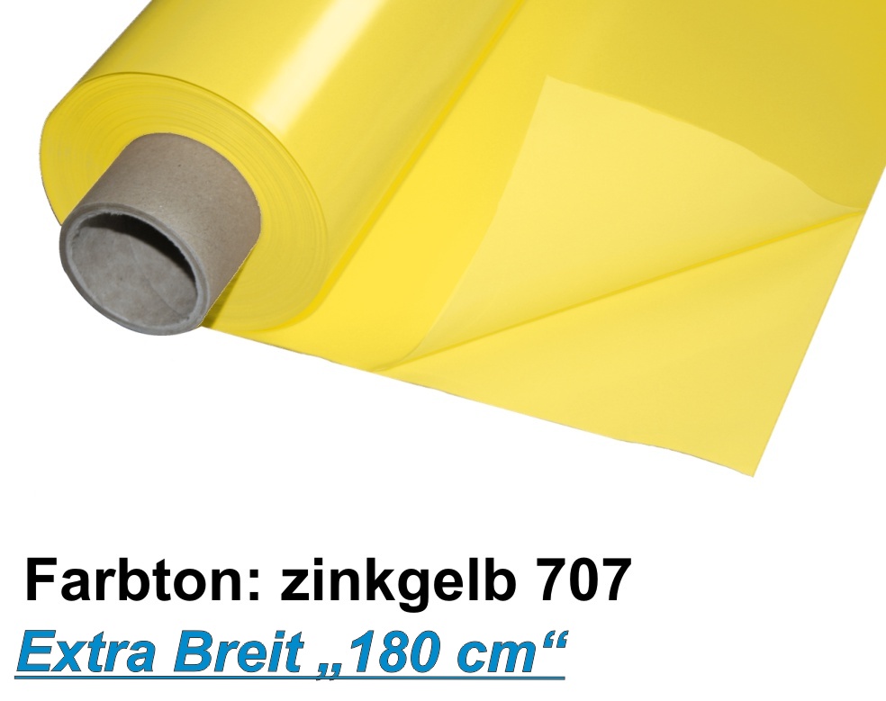 Lackfolie Premium 180 my, 180cm x 30m, zinkgelb,  Preise auf Anfrage   