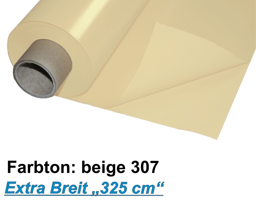 Lackfolie Premium 180 my, 325cm breit, beige, Preise auf Anfrage