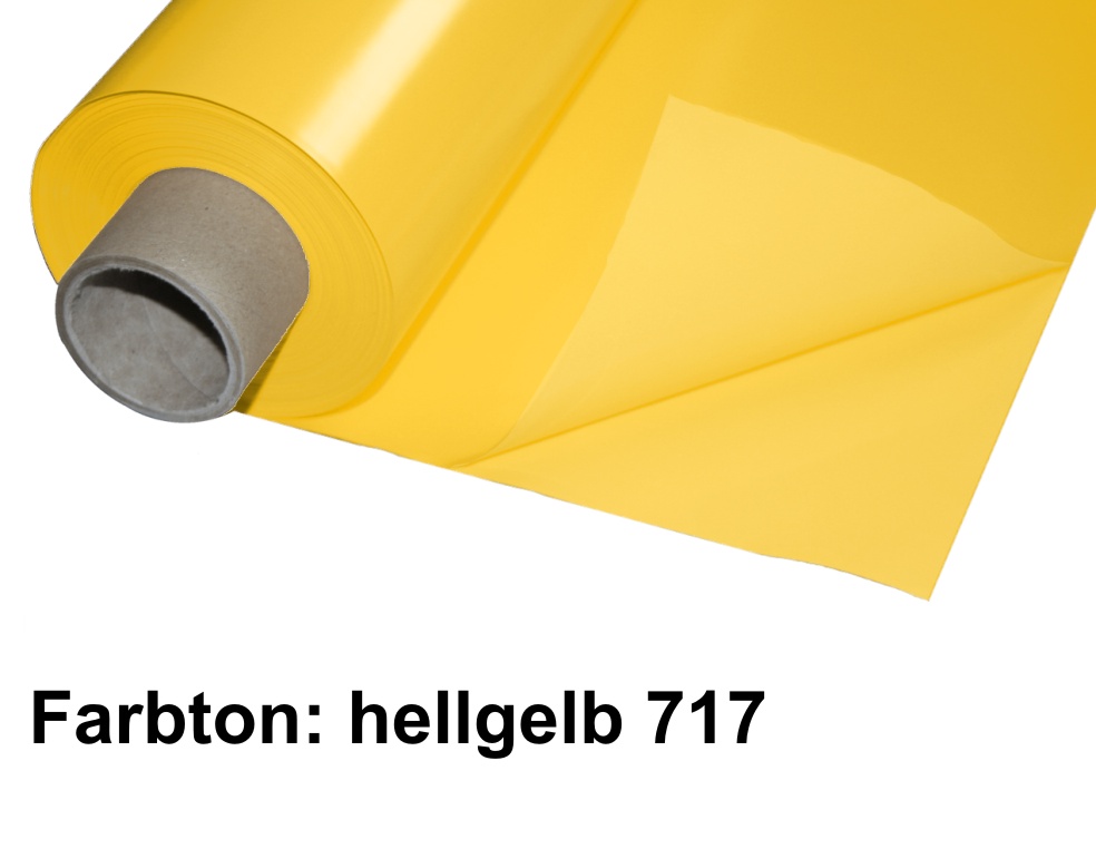 Lackfolie hellgelb Premium  150 my dick, 130 cm breit 30 mtr (15 Doppelmeter)