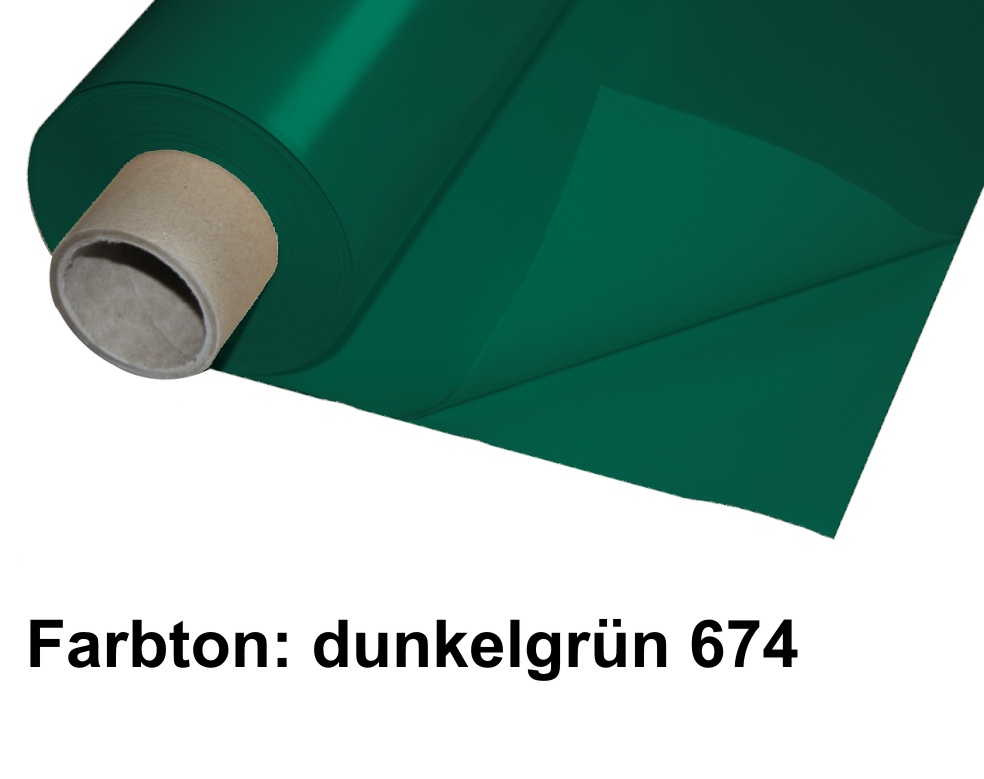 Lackfolie dunkelgrün Premium 150 my dick, 130 cm breit 30 mtr (15 Doppelmeter)