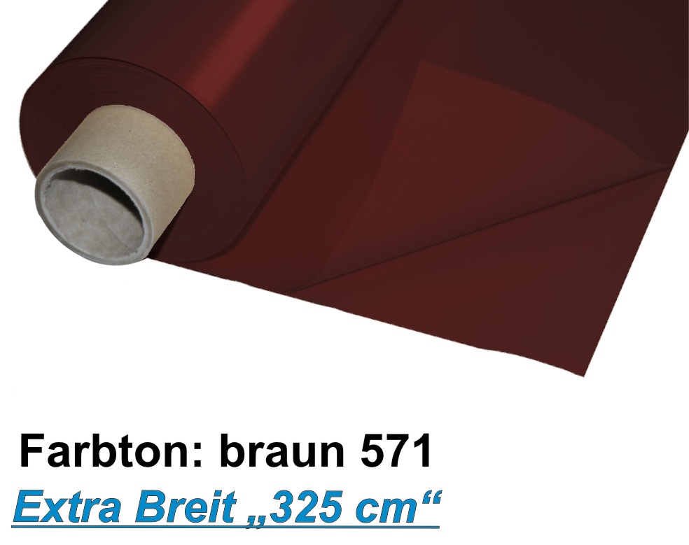 Lackfolie Premium 180 my, 325cm breit, braun, Preise auf Anfrage
